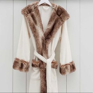Pottery Barn Faux Fur Robe